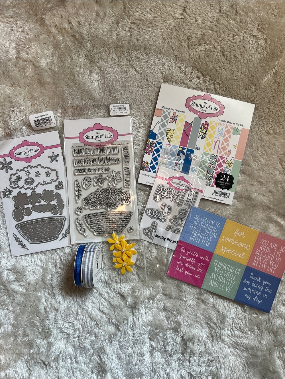 The Stamps of Life Basket 2 Stamp Die and Card Making Kit